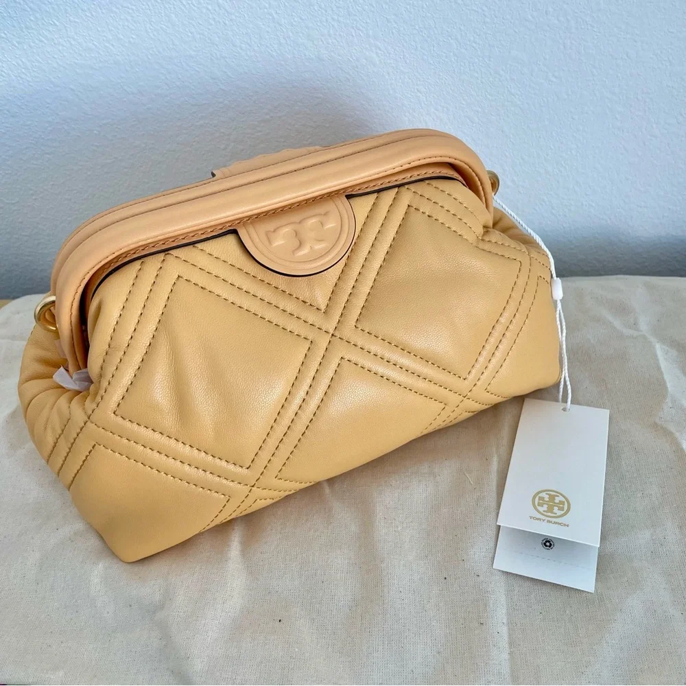 ☀️NEW☀️Tory Burch Fleming Bag Apricot - Picture 10 of 12
